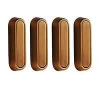 Wall Mounted Coat Hooks - Foldable Invisible Towel Hooks Drill-Free Metal Key Hooks Space-Saving Single Hooks Coat Rack 4 Pack Gold Decorative Hangers