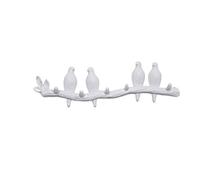 Wall Mounted Coat Rack 1pcs Wall Decorations Home Accessories Living Room Hanger Resin Bird Key Bedroom Kitchen Coat Hat Clothes Towel Hooks Coat Rack Tree (Size : Brass) ()
