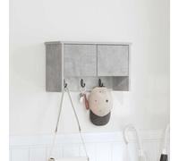 Wall-Mounted Coat Rack 3 Coat Hooks Clothes Hanger Engineered Wood vidaXL