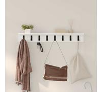 Wall-Mounted Coat Rack Wall-mounted Engineered wood Storage Organizer vidaXL