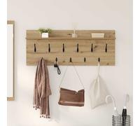 vidaXL Wall-Mounted Coat Rack with Shelf Artisan Oak 100 x 40 x 12 cm