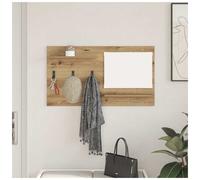Wall-Mounted Coat Rack Artisan Oak 90x10x50cm Engineered Wood Hallway Shelf 5pcs
