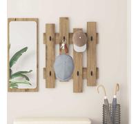 vidaXL Wall-Mounted Coat Rack Wall-mounted Artisan Oak 60 x 3 x 82 cm