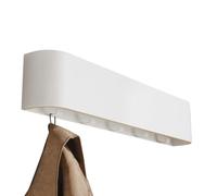 Wall-Mounted Coat Rack - Folding Hook Wooden Organizer for Entryway Storage, Space Saving with Hanging Function, Clothing Hanger for Household Office Apartment Dorm, Natural Wood, Easy Use