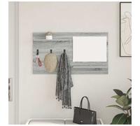 Wall Mounted Coat Rack Grey Sonoma 90x10x50cm Engineered Wood Shelf Entry Halls