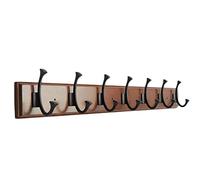 Wall Mounted Coat Rack Hooks Natural Bamboo for Clothes Entryway Foyer Storage Multiple Stand Racks