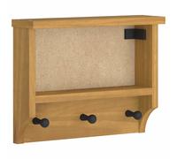 Vidaxl Wall-Mounted Coat Rack Sandnes 45X12X35 Cm Solid Wood Pine