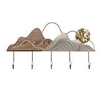 Beliani Wall Mounted Coat Rack SLIGO Black, Black