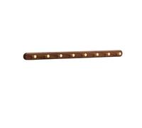 Wall-Mounted Coat Rack Solid Brass & Wood Hooks for Entryway Hat Hanger Durable Wall-Mounted Design Entry Door Organizer (Beige XXL)