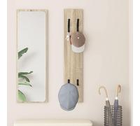 Wall-Mounted Coat Rack Sonoma oak 20 x 1.5 x 100 cm