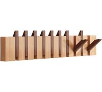 Wall Mounted Coat Rack, Space Saving Flip Down Design for Hats, Bags, and Jackets, Ideal for Entryway and Bedroom Organization