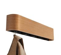 Wall-Mounted Coat Rack - Wall-Mounted Coat Hanger with Foldable Hooks | No-Drill Organizer, Wooden Clothing Hanger for Household Bag Keys Hats Scarves Gloves Purse Jackets