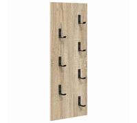 Wall-Mounted Coat Rack Wall-mounted Engineered wood Hooks Storage Large vidaXL