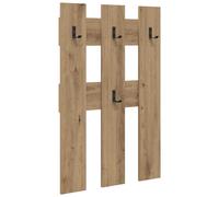 Wall-Mounted Coat Rack Wall-mounted Engineered wood Storage Indoor Wood vidaXL
