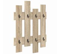 vidaXL Wall-Mounted Coat Rack Wall-mounted Sonoma Oak 60 x 3 x 82 cm