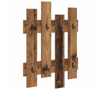 vidaXL Wall-Mounted Coat Rack Old Wood 60 x 3 x 82 cm Engineered wood