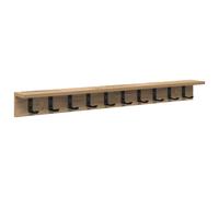 Wall-Mounted Coat Rack Wall-mounted Engineered wood Storage Organizer vidaXL
