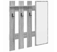 Wall-Mounted Coat Rack Grey Sonoma 100 x 10 x 100 cm