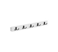 Wall-Mounted Coat Rack with 5 Hooks, Cloud White / 1