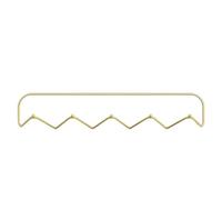 Wall Mounted Coat Rack with 5 Hooks - Simple Metal Design for Entryway, Hallway or Mudroom - Creative and Functional Storage for Hats and Clothes