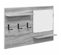 Wall-Mounted Coat Rack with Shelf Wall-mounted Engineered wood Wood vidaXL