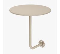Wall Mounted Coffee Table for Small Spaces Round Design Ideal for Coffee Shops and Home Use (Champagne)