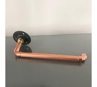 Wall mounted copper pipe kitchen towel paper roll holder handmade handcrafted home decor