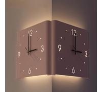 Wall-Mounted Corner Clock with Sensor-Activated Luminous Display for Modern Decorative Art