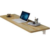 Wall Mounted Corner Folding Computer Desk39x12in Wooden Work Table with Double Support for Kitchen Office SpaceSaving Side Table Modern Trestle Design