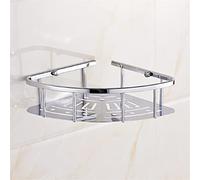 Wall Mounted Corner Shower Caddy - Brass Floating Shelves for Bathroom Sto, Shampoo & Cosmetics nizer, Draining Rack, Towel Holder, Space Saver Solut