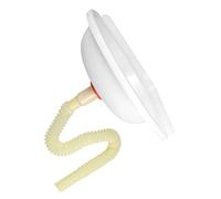 Wall Mounted Corner Wash Basin for Rv Owners and DIY Use | Plastic Triangle Fan Shaped Design, White Finish, with Hose, for Utility Corners and Outdoor Terrace Random Style