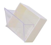Wall Mounted Cotton Pad Box Holder, Plastic Cosmetic Storage Organiser | Compact Moisture Protection, Easy Open-close Lid, Simple Stylish Design for Makeup Users, Hair Ties and Office Spaces