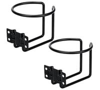 Wall Mounted Cup Holder, 2PCS Rustproof Metal Cup Holder for Boat Marine Yacht Truck Rv Outdoor, Suitable for within 8 cm/3.15 inch diameter, Stowing Tidying