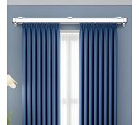 Wall Mounted Curtain Track, Retractable Single Tracks Curtain Pole, Aluminium Alloy Sliding Curtains Rails For Living Bedroom Office(1.3-2.4m/51.2-94.5in)