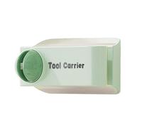 Wall Mounted Cutter Holder - 3.94 Inch Kitchen Utensil Organizer with Sharpener | Self Adhesive Block, Cutter Kitchen Roll Holder, for Cabinet Door, Home and Household Storage
