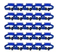 Wall-Mounted Cylinder Holder Bracket - Adjustable Oxygen Tank Storage Rack - ABS with Strap for Argon, Propane, and More(Blue,25pack)