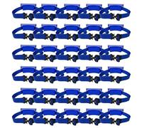 Wall-Mounted Cylinder Holder Bracket - Adjustable Oxygen Tank Storage Rack - ABS with Strap for Argon, Propane, and More(Blue,30pack)