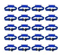 Wall-Mounted Cylinder Holder Bracket - Adjustable Oxygen Tank Storage Rack - ABS with Strap for Argon, Propane, and More(Blue,20pack)