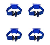 Wall Mounted Cylinder Holder Rack for Oxygen, Propane, Nitrogen - Adjustable ABS Bracket for Hospital, and Commercial Use(Blue,4pcs)