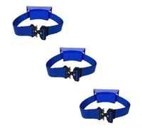 Wall Mounted Cylinder Holder Rack for Oxygen, Propane, Nitrogen - Adjustable ABS Bracket for Hospital, and Commercial Use(Blue,3pcs)