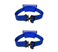 Wall Mounted Cylinder Holder Rack for Oxygen, Propane, Nitrogen - Adjustable ABS Bracket for Hospital, and Commercial Use(Blue,2pcs)