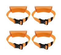 Wall Mounted Cylinder Holder Rack for Oxygen, Propane, Nitrogen - Adjustable ABS Bracket for Hospital, and Commercial Use(Orange,4pcs)