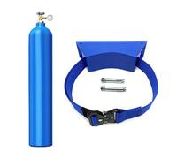 Wall Mounted Cylinder Holder Rack for Oxygen, Propane, Nitrogen - Adjustable ABS Bracket for Hospital, and Commercial Use(Blue,1pc)