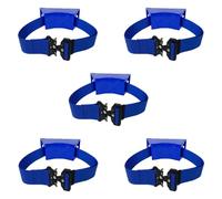 Wall Mounted Cylinder Holder Rack for Oxygen, Propane, Nitrogen - Adjustable ABS Bracket for Hospital, and Commercial Use(Blue,5pcs)