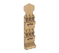 Wall Mounted Dart Holder, 6-Hole Wood Dart Organizer with Storage Case, Darts Display Stand for Darts Enthusiasts Home Display