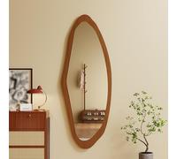Wall Mounted Decorative Vanity Mirror, Thick Frame, Large Rounded Corners, Modern Design for Bedroom and Cloakroom, Irregular Shape