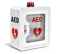 Wall-Mounted Defibrillator Cabinet with Alarm and Secure Lock | Reliable AED Storage for Home, Office and Public Emergencies