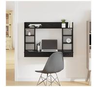 Wall-mounted desk 105 x 48 x 75 cm Old wood engineered wood matte shelf compact