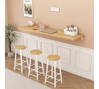 Wall Mounted Desk - Space Saving Foldable Breakfast Bar Table for Laptop Study Dining Balcony Bedroom Bathroom Kitchen - Compact 100×40CM Floating Workbench