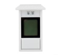 Wall Mounted Digital Thermometer for Home Office Use(White) | for versatile indoor outdoor use, fits home office nursery, monitors climate for health and comfort